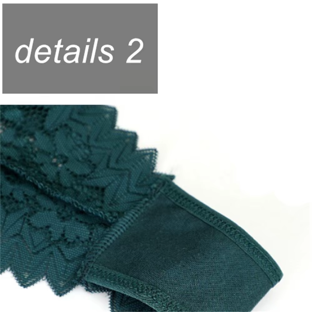 3PC Free Shipping Sexy T Back Woman Thong Panty Mid Waist Lace Panties Transparent Underwear "V-Shape" Girls Erotic Panty – Image 7