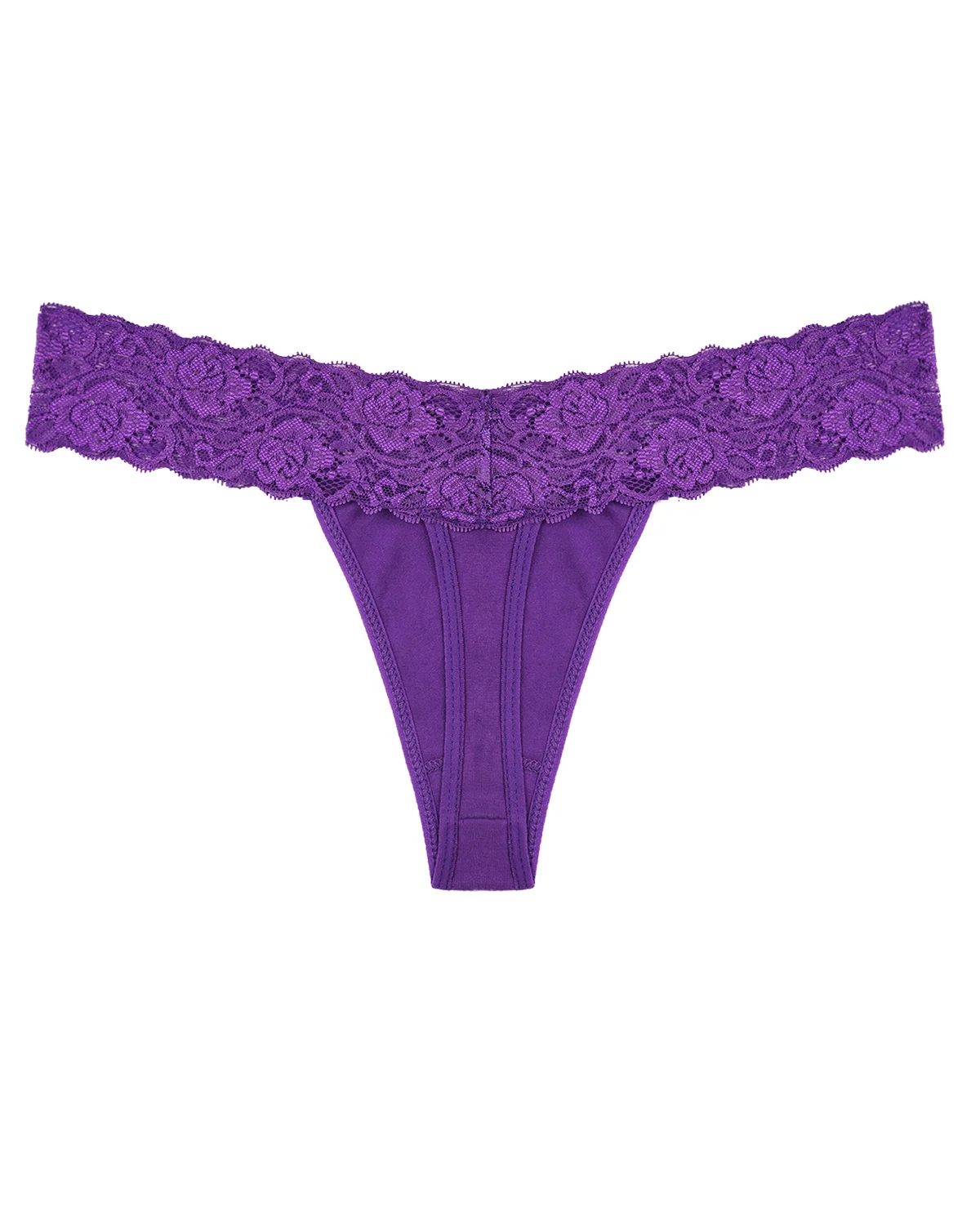 Sexy Lace Thongs for Women Thong Underwear Women Lace T-Back Panties Women Underwear Cotton Thongs Cheeky,10 Pack – Image 7