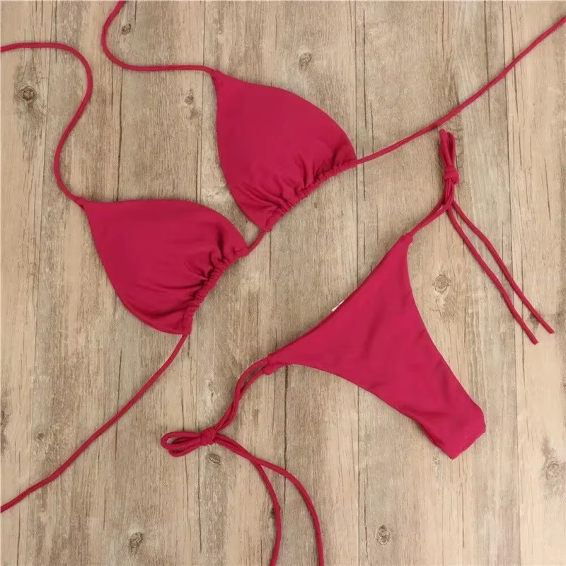 Summer Swimsuit Women Sexy Bikini Set Push-Up Padded Bra Thong Two Pieces Swimwear Beachwear Bathing Suit Female Sexy Swimsuits – Image 8